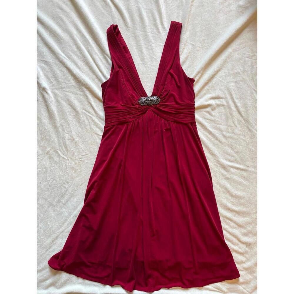 BCBG MaxAzria Fit & Flare Cocktail Dress Red Small